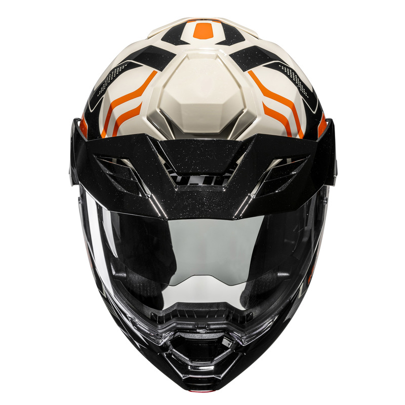 KASK MOTOCYKLOWY HJC I80 VELLY BLACK BEIGE