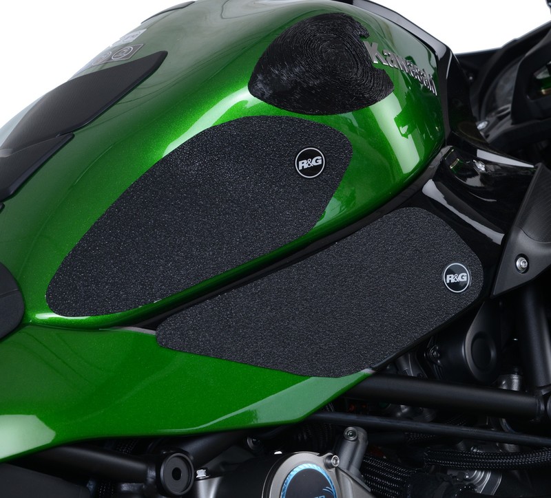 NAKLEJKA NA BAK TANKPAD ANTYPOŚLIZGOWY 4 CZĘŚCI RG RACING KAWASAKI H2 SX BLACK