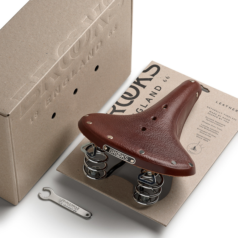 SIODEŁKO SKÓRZANE BROOKS B67 A. BROWN