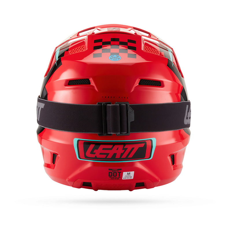KASK MOTOCYKLOWY Z GOGLAMI LEATT KIT MOTO 3.5 RED XL