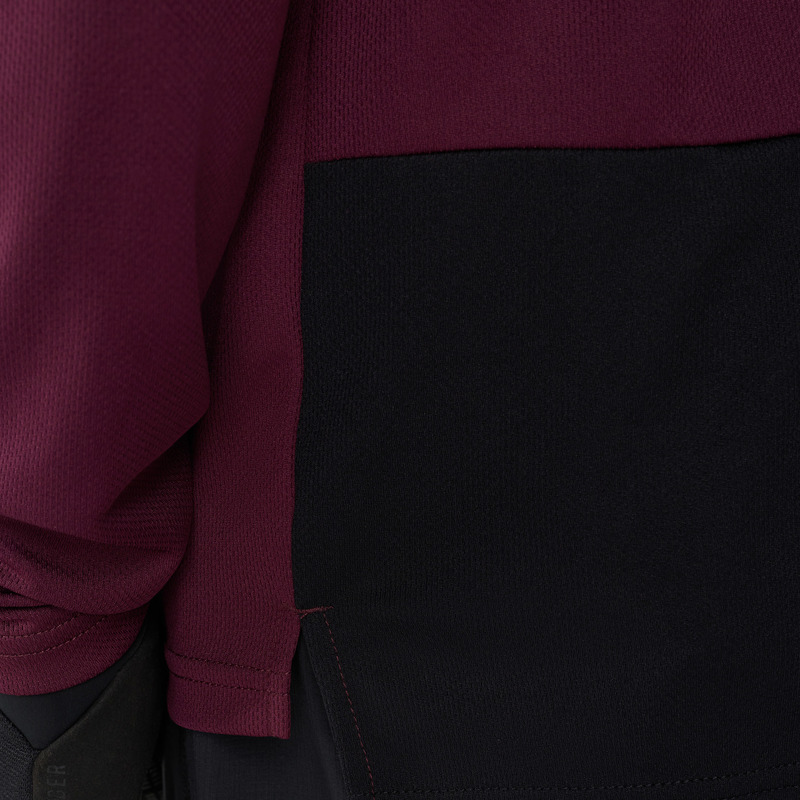 KOSZULKA ROWEROWA Z DŁUGIM RĘKAWEM FOX RANGER HEAD DARK MAROON S
