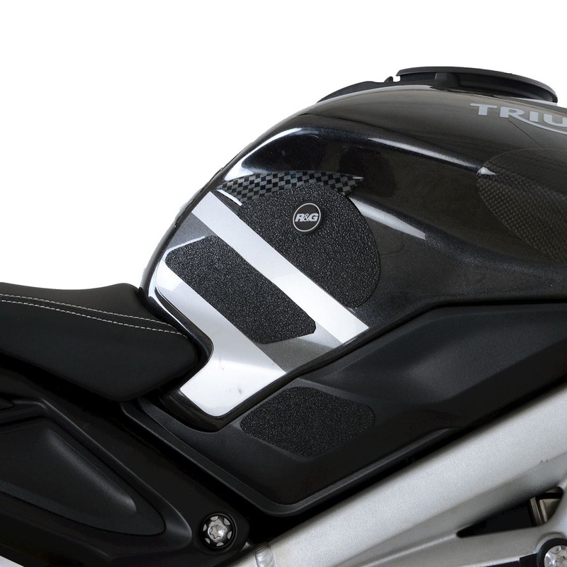 NAKLEJKA NA BAK TANKPAD ANTYPOŚLIZGOWY 6 CZĘŚCI RG RACING TRIUMPH DAYTONA MOTO2 765 BLACK