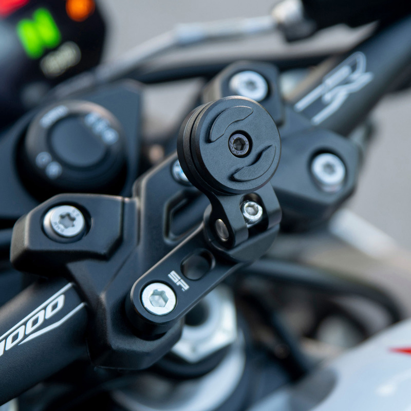 UCHWYT MOTOCYKLOWY NA TELEFON NA ŚRUBĘ W KIEROWNICY SP CONNECT SPC+ BAR CLAMP MOTO MOUNT PRO BLA