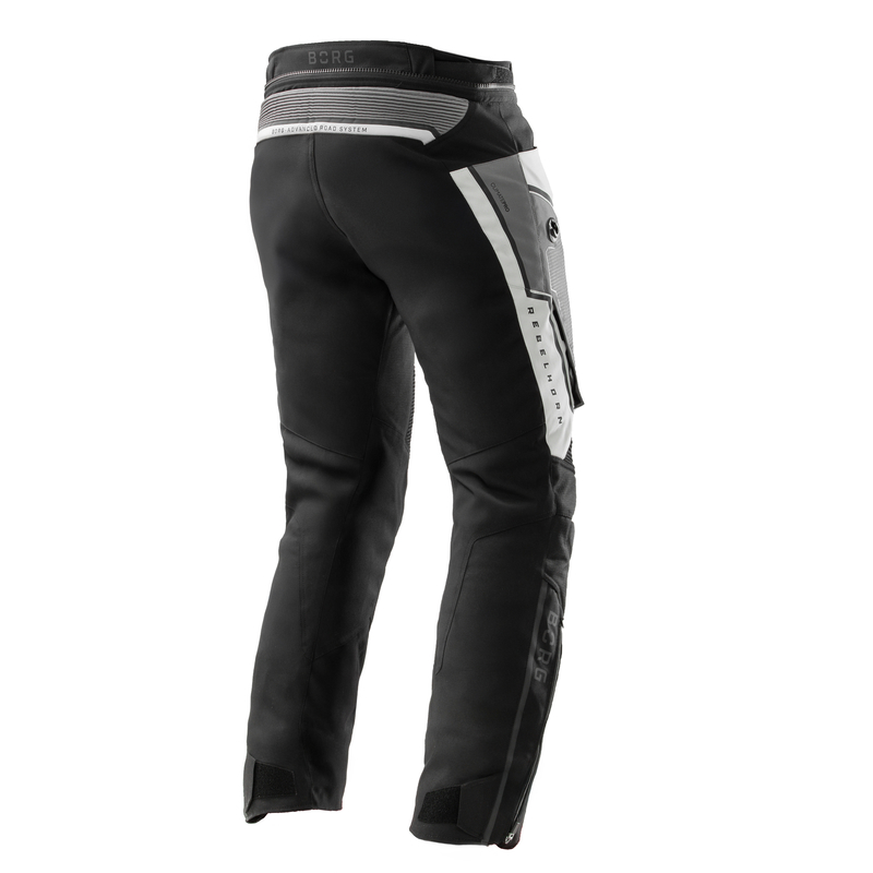 SPODNIE MOTOCYKLOWE TEKSTYLNE REBELHORN BORG 2 BLACK GREY