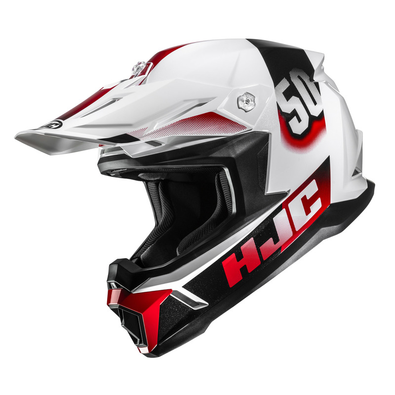 KASK MOTOCYKLOWY HJC C50 DASH WHITE RED XS