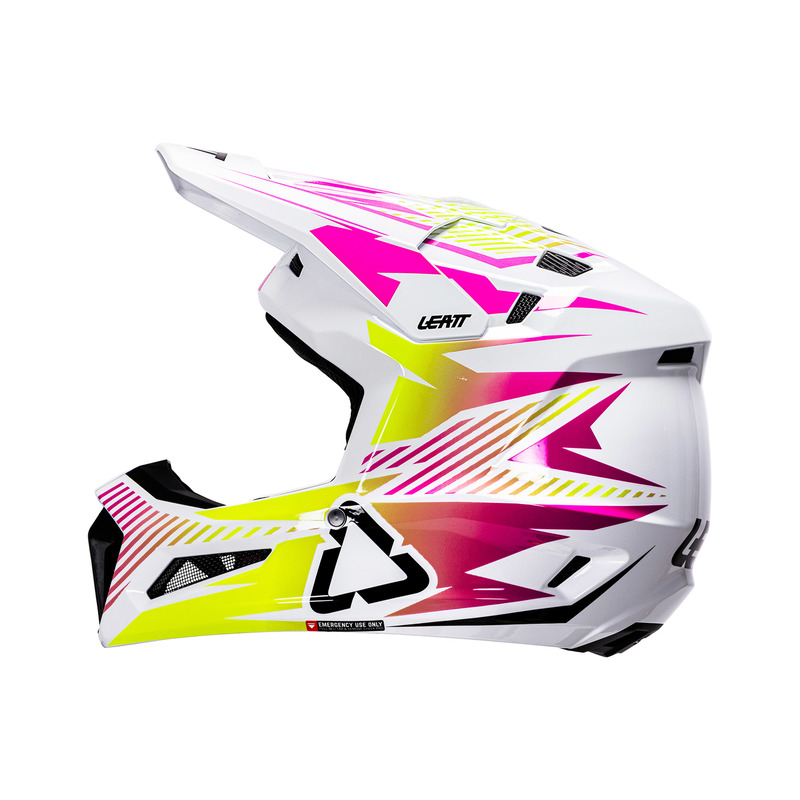 KASK MOTOCYKLOWY Z GOGLAMI LEATT KIT MOTO 3.5 STORM PINK