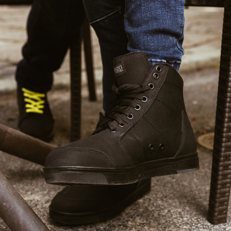 BUTY MOTOCYKLOWE OZONE TOWN BLACK FLUO YELLOW