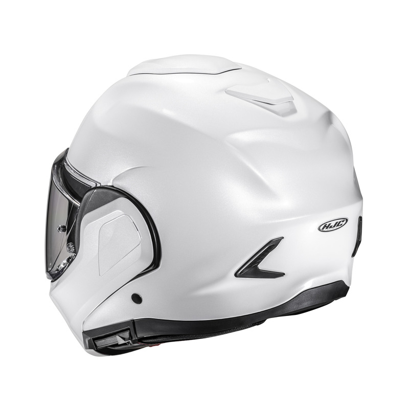 KASK MOTOCYKLOWY HJC F100 SOLID PEARL WHITE