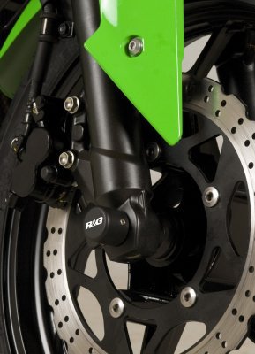 SLIDERY PRZEDNIEGO ZAWIESZENIA RG RACING KAWASAKI NINJA 250 08-12 BLACK
