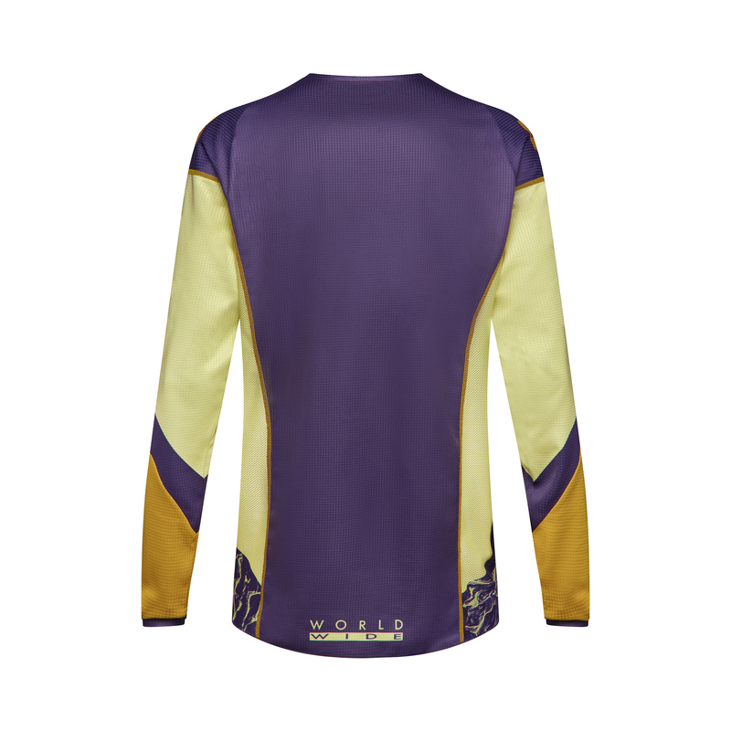 BLUZA MOTOCYKLOWA FOX 180 IMAGE PRINT PURPLE YELLOW