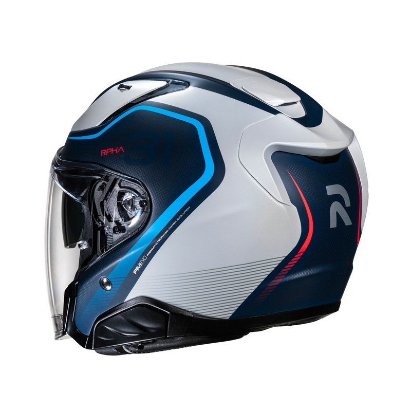 KASK MOTOCYKLOWY HJC RPHA31 KOUV BLACK SILVER S