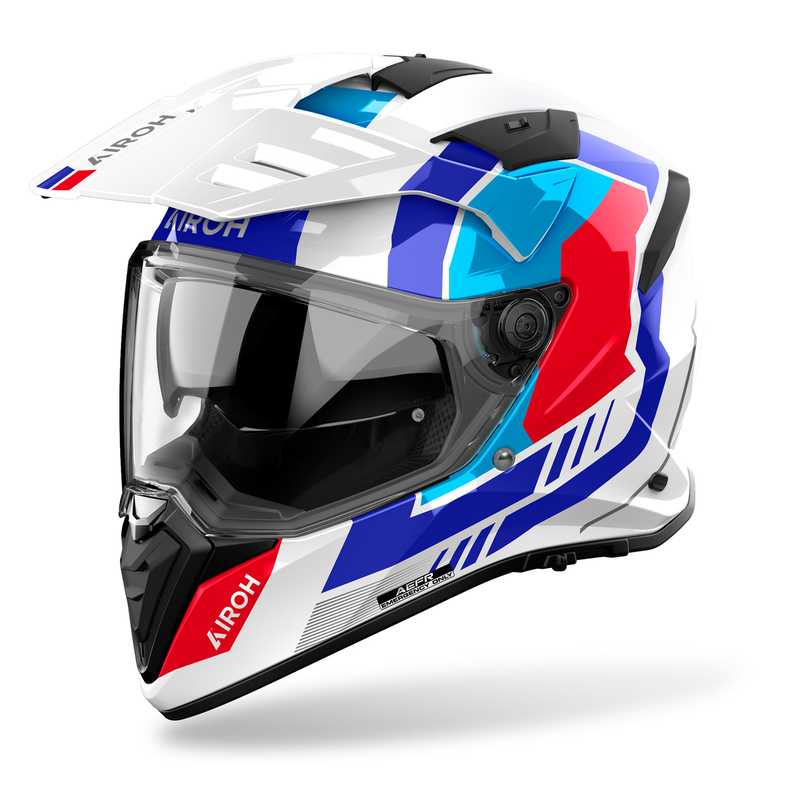 KASK MOTOCYKLOWY AIROH BADX-X HORN WHITE GLOSS