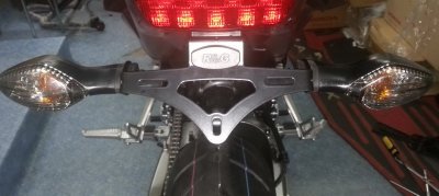 MOCOWANIE TABLICY REJESTRACYJNEJ RG RACING HONDA CB650F/CBR650F 14-