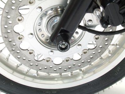 SLIDERY PRZEDNIEGO ZAWIESZENIA RG RACING TRIUMPH THRUXTON 08-, BONNEVILLE, SCRAMBLER BLACK