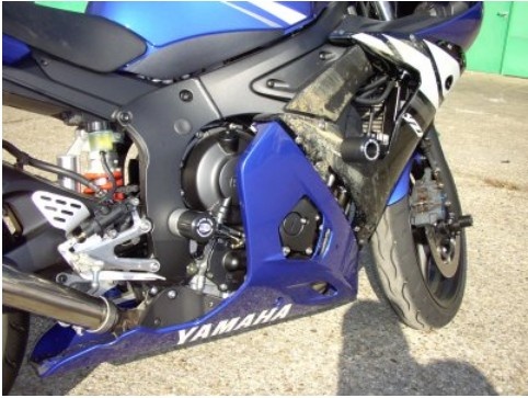 SLIDERY PRZEDNIEGO ZAWIESZENIA RG RACING YZF-R6 03-04 BLACK