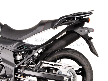 ZESTAW KUFRÓW BOCZNYCH TRAX ADV I STELAŻY SW-MOTECH SUZUKI DL 650 V-STROM (11-16) SILVER 45/37L