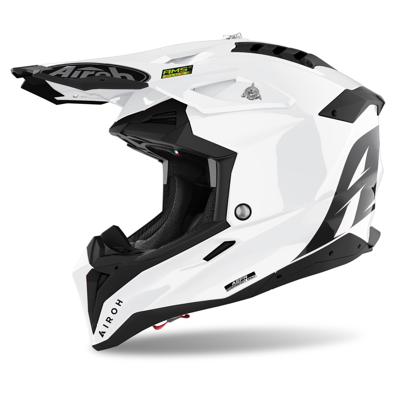 KASK MOTOCYKLOWY AIROH AVIATOR 3 COLOR WHITE GLOSS