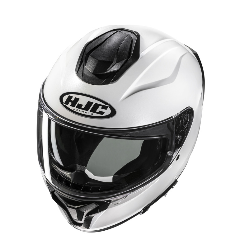 KASK MOTOCYKLOWY HJC C71 SOLID PEARL WHITE
