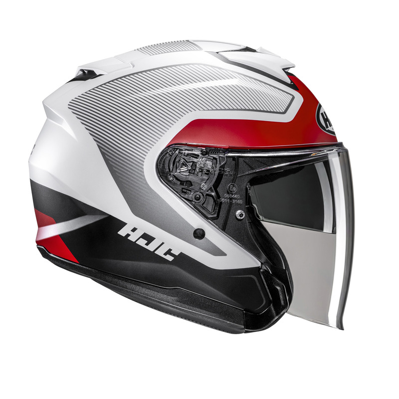 KASK MOTOCYKLOWY HJC I31 TEVIS GREY RED M