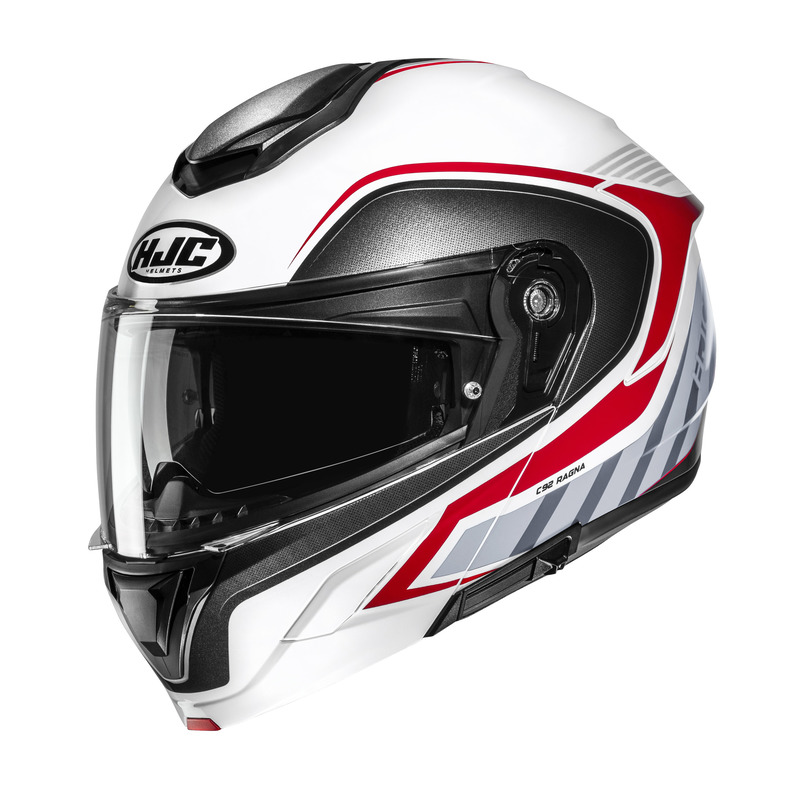 KASK MOTOCYKLOWY HJC C92 RAGNA WHITE RED XL