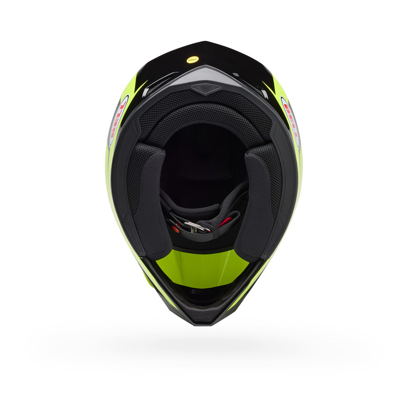 KASK MOTOCYKLOWY BELL MX-10 MIPS TALON YELLOW BLACK