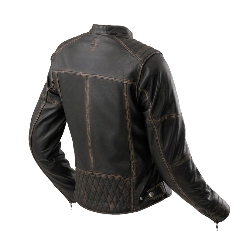 KURTKA MOTOCYKLOWA SKÓRZANA DAMSKA REBELHORN HUNTER 2 VINTAGE BROWN WXS