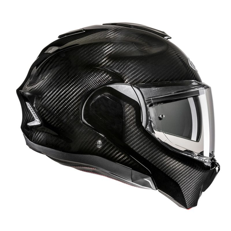 KASK MOTOCYKLOWY HJC F100 CARBON SOLID BLACK