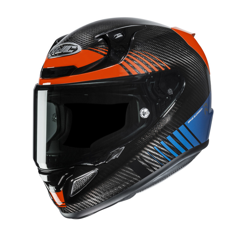 KASK MOTOCYKLOWY HJC RPHA12 CARBON TOVIN BLACK BLUE S