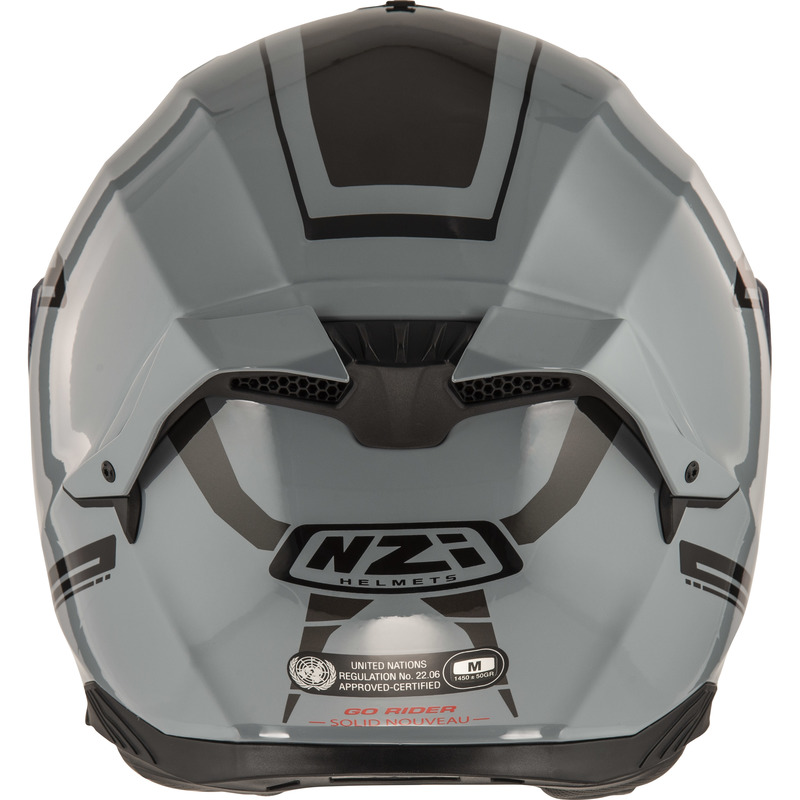 KASK MOTOCYKLOWY NZI GO RIDER STREAM DUO SOLID NOUVEAU NARDO GREY S