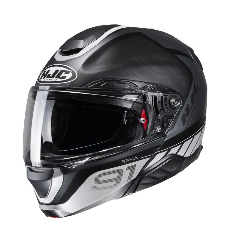 KASK MOTOCYKLOWY HJC RPHA91 RAFINO BLACK GREY L