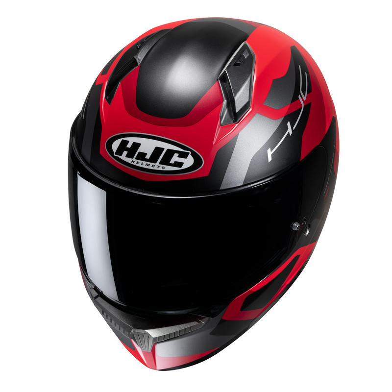 KASK MOTOCYKLOWY HJC C10 TINS BLACK RED S
