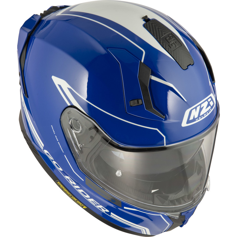 KASK MOTOCYKLOWY NZI GO RIDER STREAM DUO SOLID NOUVEAU BLUE Y S