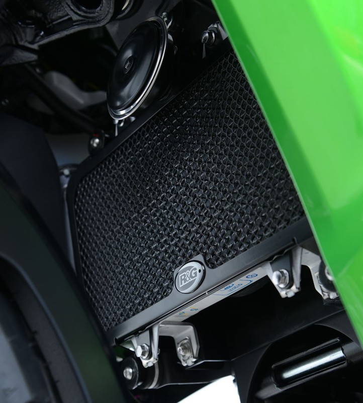 OSŁONA CHŁODNICY RG RACING KAWASAKI VERSYS X-250/300 BLACK