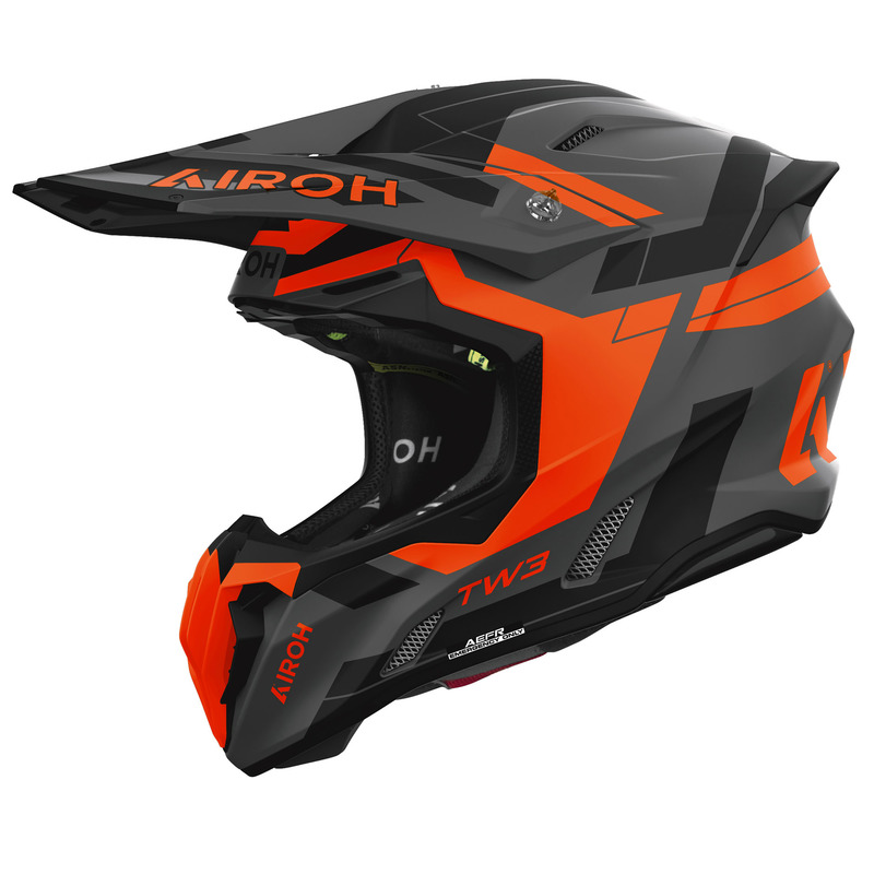 KASK MOTOCYKLOWY AIROH TWIST 3 DYNASTY ORANGE MATT