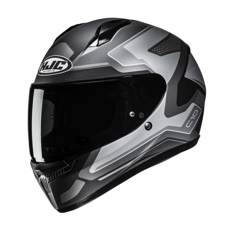 KASK MOTOCYKLOWY HJC C10 CRIC SILVER GREY L