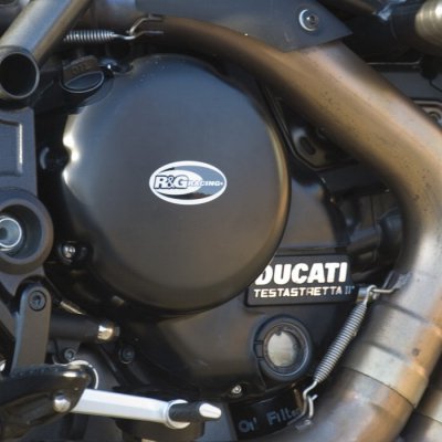 OSŁONA SPRZĘGŁA I POMPY WODY RG RACING DUCATI DIAVEL, ZESTAW BLACK