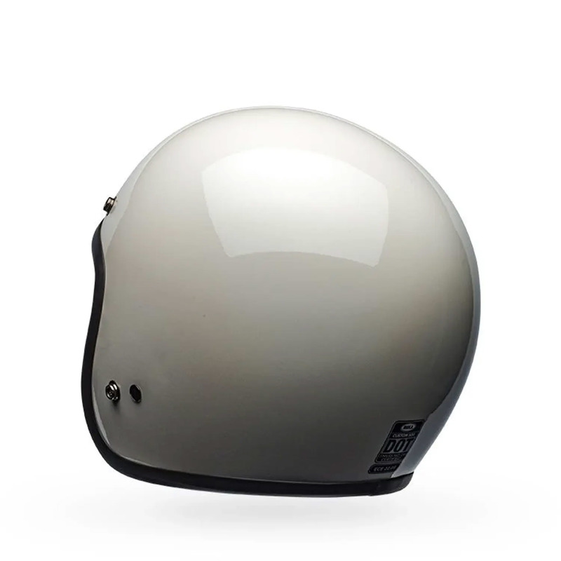 KASK MOTOCYKLOWY BELL CUSTOM 500 SOLID VINTAGE WHITE M
