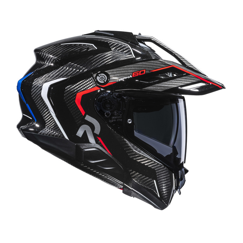 KASK MOTOCYKLOWY HJC RPHA60 CARBON OURE BLACK WHITE XL