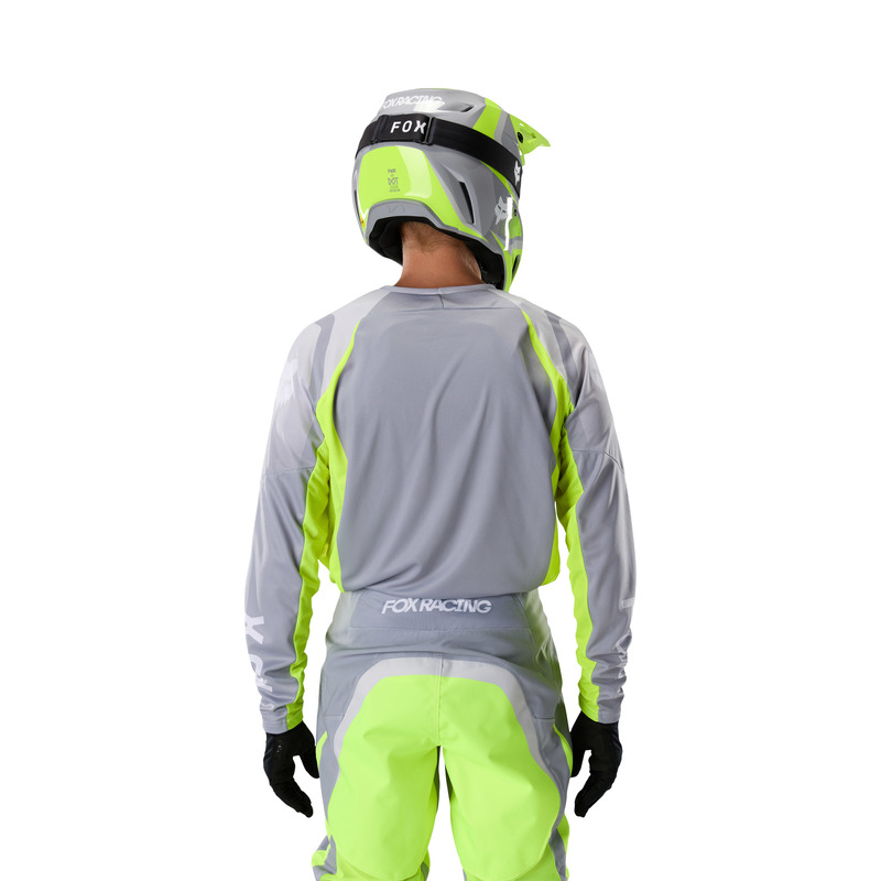 BLUZA MOTOCYKLOWA FOX 180 FRAME GREY YELLOW