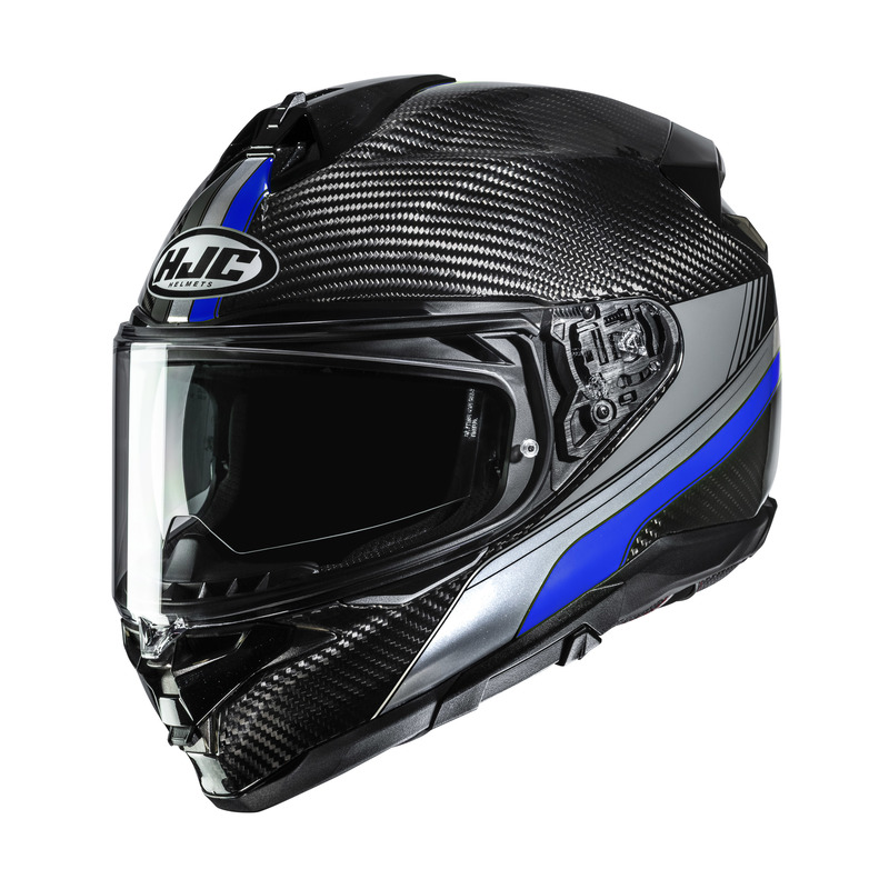 KASK MOTOCYKLOWY HJC F72 CARBON EOS BLACK BLUE XXL