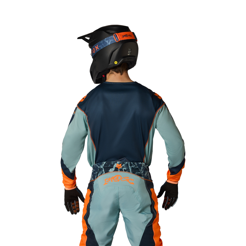 BLUZA MOTOCYKLOWA FOX 180 IMAGE PRINT ARCTIC BLUE