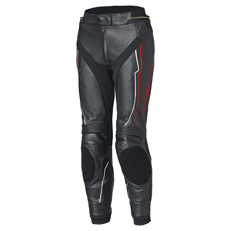 SPODNIE MOTOCYKLOWE SKÓRZANE DAMSKIE HELD DEBBIE 3 BLACK FLUO RED W38