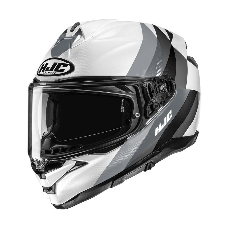 KASK MOTOCYKLOWY HJC F72 RACERO WHITE GREY XXL