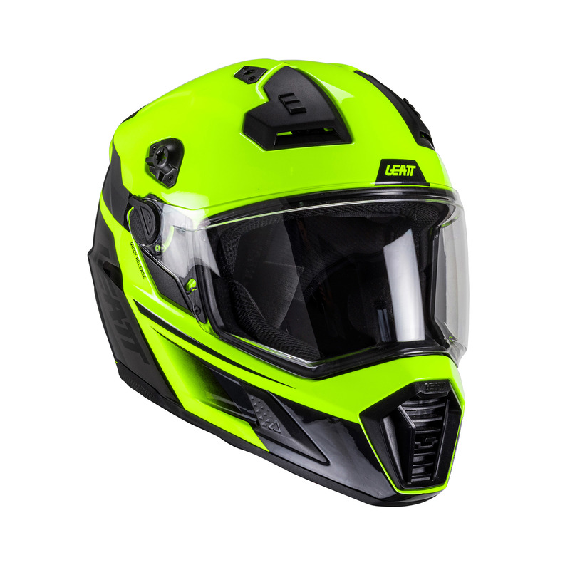KASK MOTOCYKLOWY Z GOGLAMI LEATT KIT ADV 8.5 HI-VIZ
