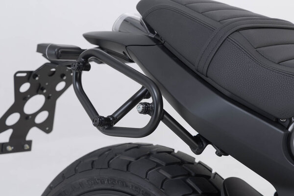 ZESTAW KUFRÓW BOCZNYCH URBAN ABS I STELAŻY SW-MOTECH BENELLI LEONCINO 800 (21-) BLACK 2X16,5L