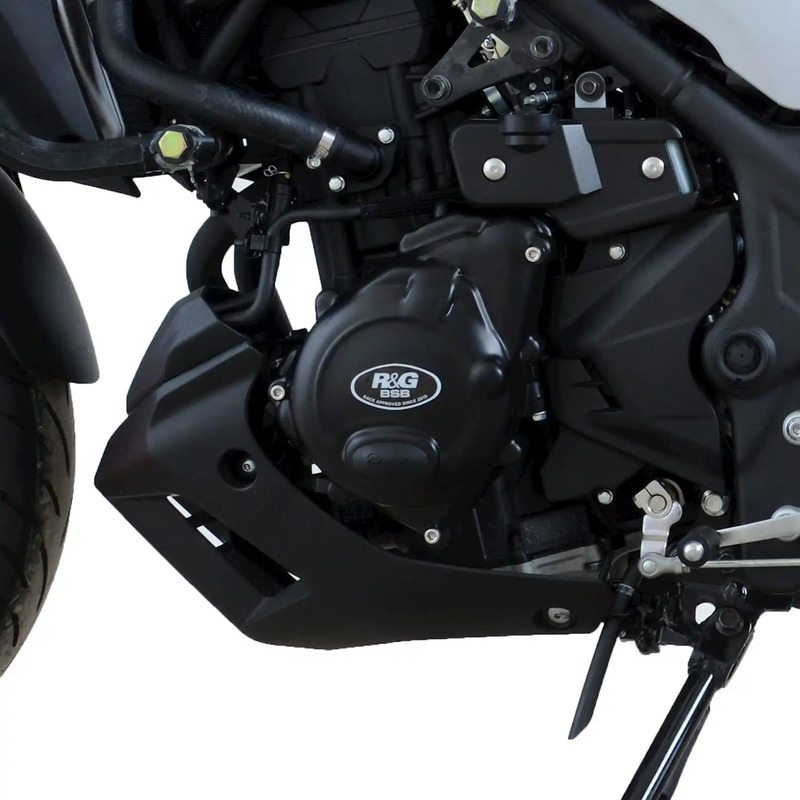 OSŁONA SILNIKA RG RACING YAMAHA YZF-R25 14-/YZF-R3 15-/MT-25/MT-03, LEWA STRONA BLACK RACE