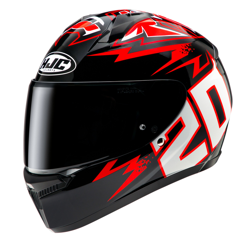KASK MOTOCYKLOWY HJC C10 DIABLO MASK BLACK RED XS