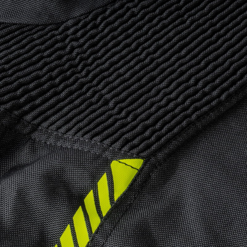 KURTKA MOTOCYKLOWA TEKSTYLNA OZONE DELTA 4 BLACK FLUO YELLOW