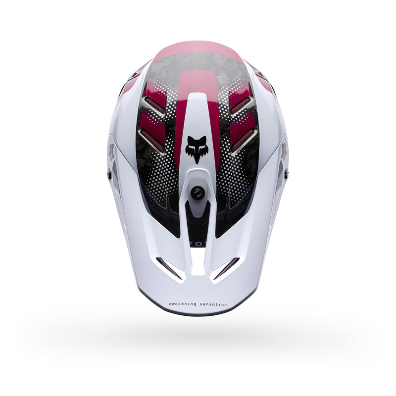 KASK MOTOCYKLOWY FOX V3 RS TACTILE WHITE