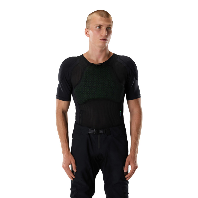 KOSZULKA Z OCHRANIACZAMI Z KRÓTKIM RĘKAWEM FOX BASEFRAME PRO SS BLACK XL